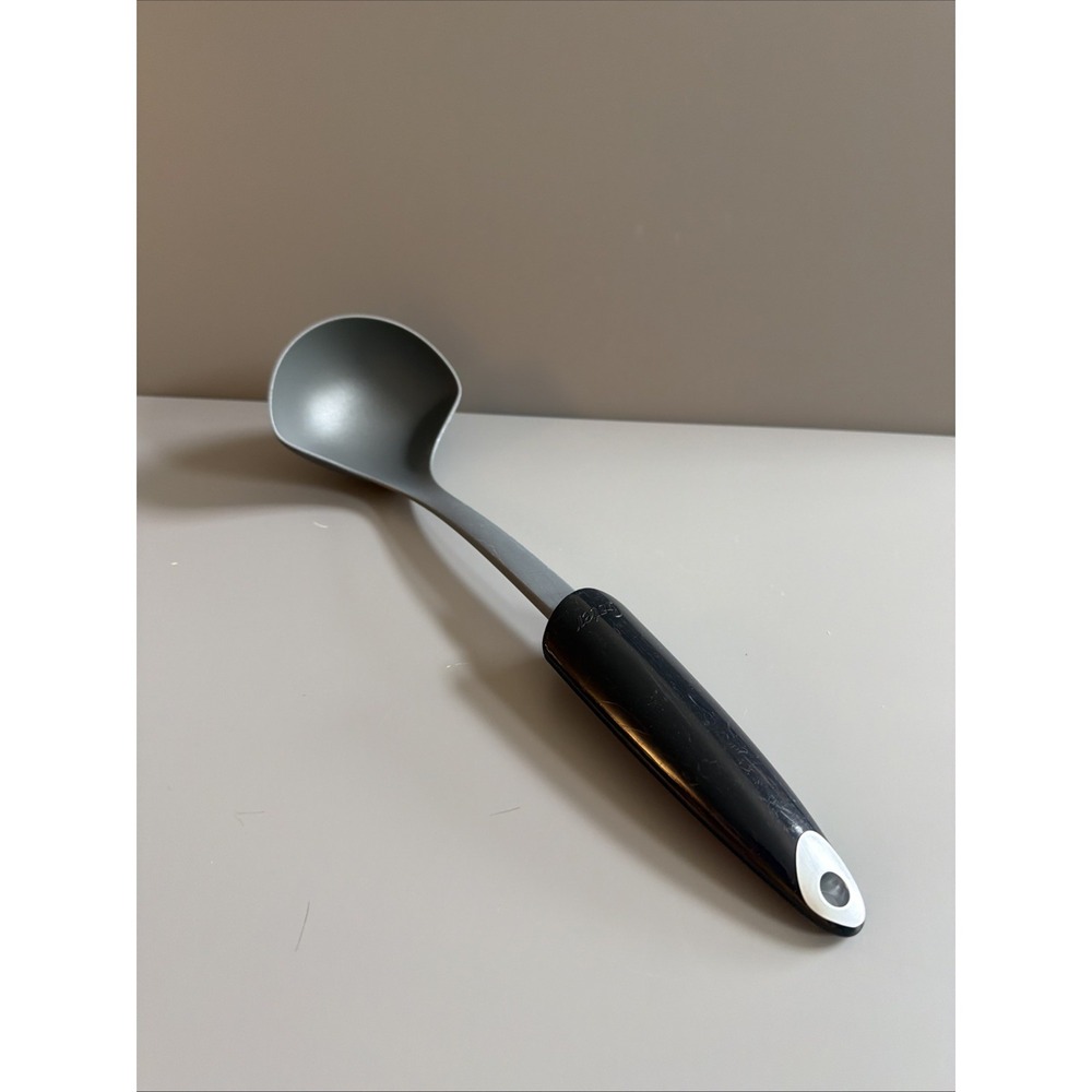 Oster Soup Gravy Ladle Nylon Plastic Grey Gray Black